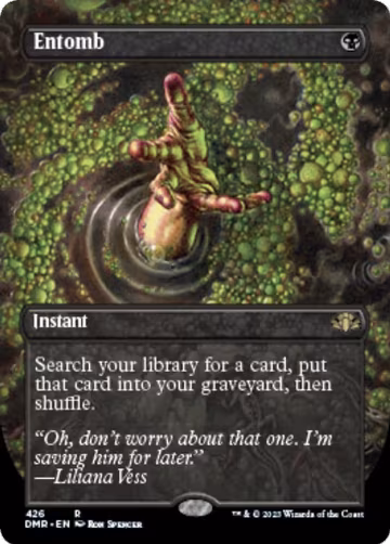 Entomb (Borderless) (426), Dominaria Remastered — Magic card price