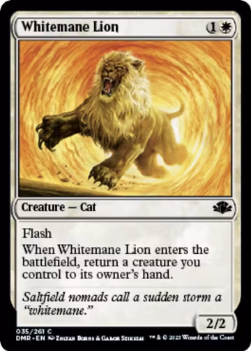Whitemane Lion (35), Dominaria Remastered — Magic card price