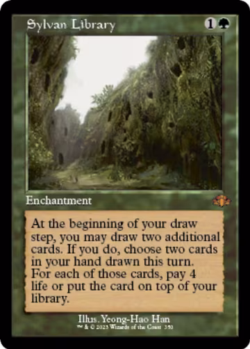 Sylvan Library (Retro Frame) (350), Dominaria Remastered — Magic card price