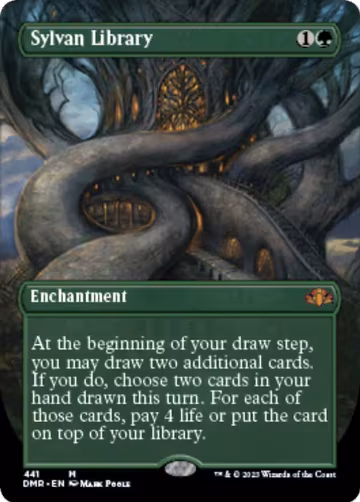 Sylvan Library (Borderless) (441), Dominaria Remastered — Magic card price