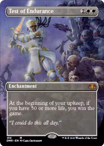 Test of Endurance (Borderless) (414), Dominaria Remastered — Magic card price