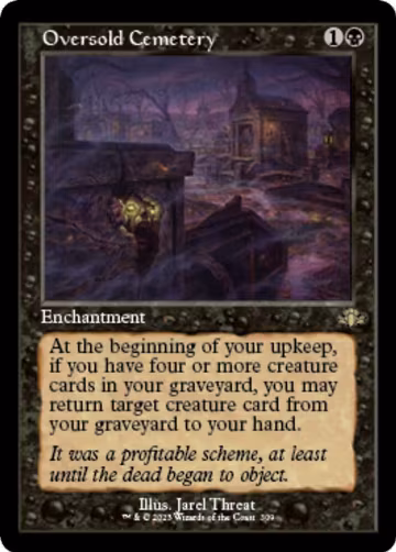 Oversold Cemetery (Retro Frame) (309), Dominaria Remastered — Magic card price