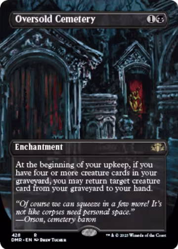 Oversold Cemetery (Borderless) (428), Dominaria Remastered — Magic card price