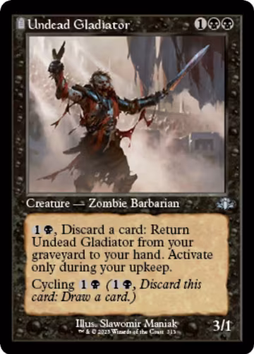 Undead Gladiator (Retro Frame) (313), Dominaria Remastered — Magic card price
