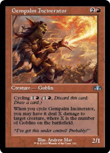 Gempalm Incinerator (Retro Frame) (322), Dominaria Remastered — Magic card price