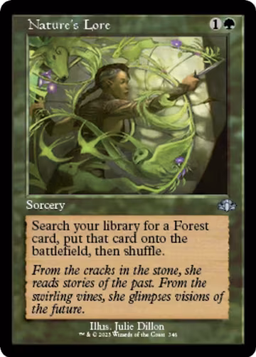 Nature's Lore (Retro Frame) (346), Dominaria Remastered — Magic card price