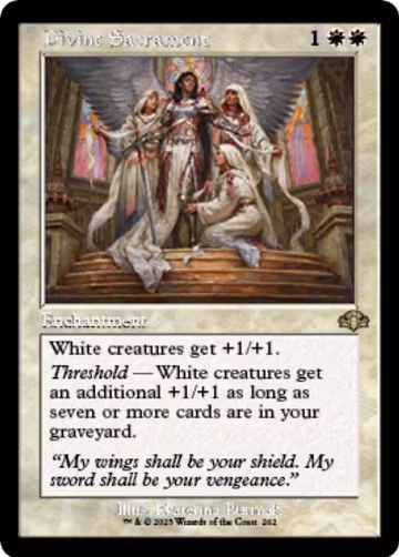 Divine Sacrament (Retro Frame) (262), Dominaria Remastered — Magic card price