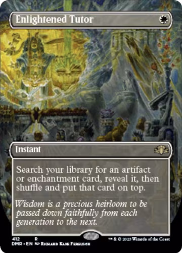 Enlightened Tutor (Borderless) (412), Dominaria Remastered — Magic card price