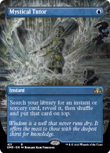 Mystical Tutor (Borderless) (421), Dominaria Remastered — Magic card price