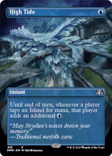 High Tide (Borderless) (419), Dominaria Remastered — Magic card price