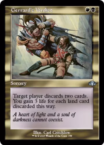 Gerrard's Verdict (Retro Frame) (358), Dominaria Remastered — Magic card price