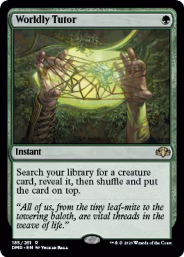 Worldly Tutor (185), Dominaria Remastered — Magic card price