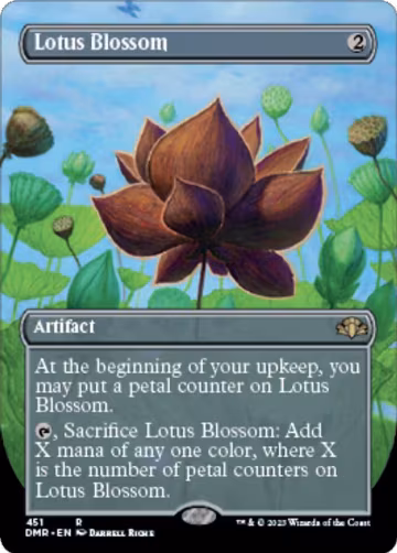 Lotus Blossom (Borderless) (451), Dominaria Remastered — Magic card price