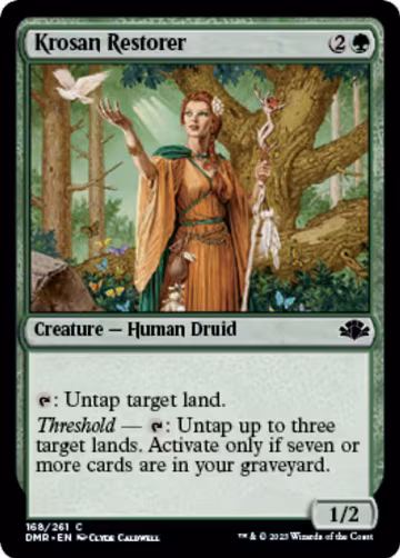 Krosan Restorer (168), Dominaria Remastered — Magic card price