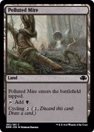 Polluted Mire (253), Dominaria Remastered — Magic card price