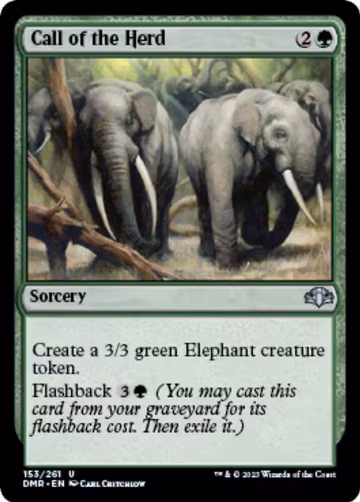 Call of the Herd (153), Dominaria Remastered — Magic card price