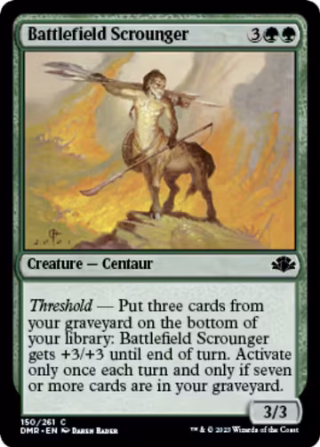 Battlefield Scrounger (150), Dominaria Remastered — Magic card price