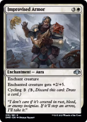 Improvised Armor (10), Dominaria Remastered — Magic card price