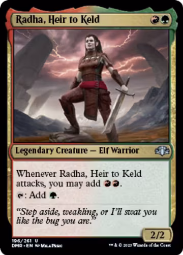 Radha, Heir to Keld (196), Dominaria Remastered — Magic card price