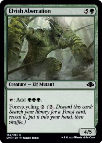 Elvish Aberration (156), Dominaria Remastered — Magic card price