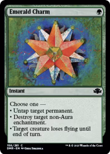 Emerald Charm (158), Dominaria Remastered — Magic card price