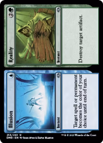 Illusion // Reality (213), Dominaria Remastered — Magic card price
