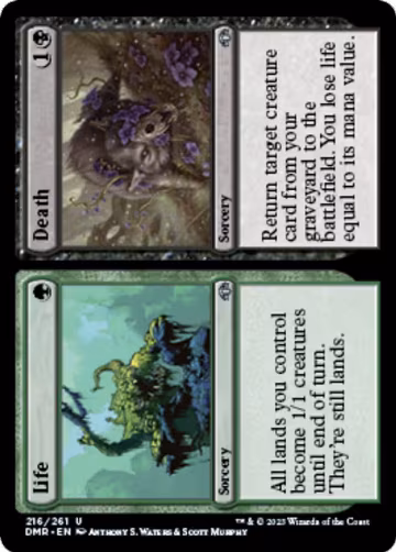 Life // Death (216), Dominaria Remastered — Magic card price