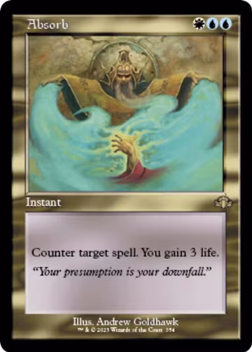 Absorb (Retro Frame) (354), Dominaria Remastered — Magic card price
