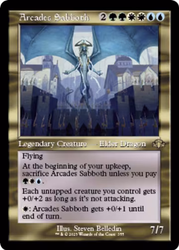 Arcades Sabboth (Retro Frame) (355), Dominaria Remastered — Magic card price