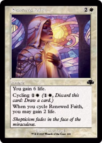 Renewed Faith (Retro Frame) (269), Dominaria Remastered — Magic card price