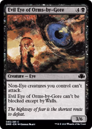 Evil Eye of Orms-by-Gore (83), Dominaria Remastered — Magic card price