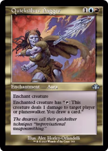 Quicksilver Dagger (Retro Frame) (363), Dominaria Remastered — Magic card price