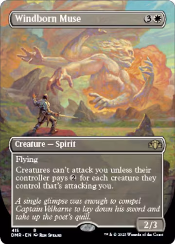 Windborn Muse (Borderless) (415), Dominaria Remastered — Magic card price