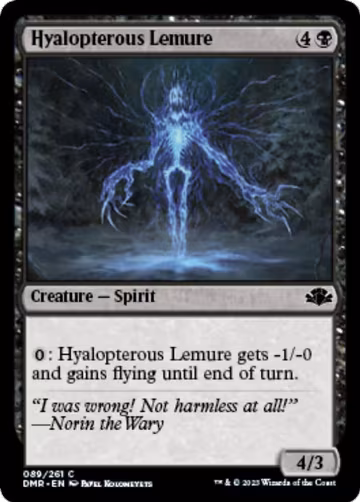 Hyalopterous Lemure (89), Dominaria Remastered — Magic card price