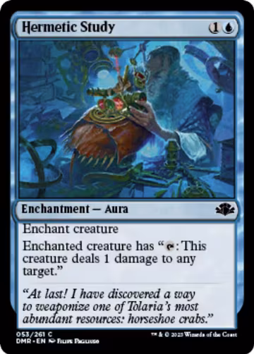 Hermetic Study (53), Dominaria Remastered — Magic card price
