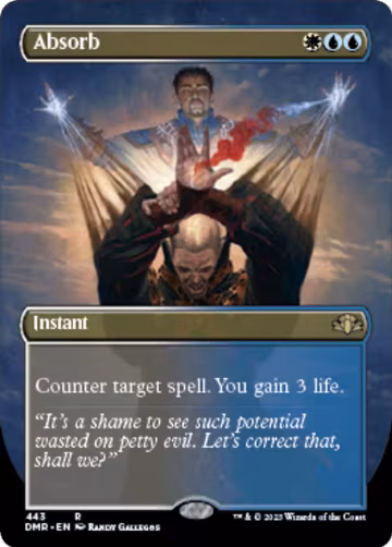 Absorb (Borderless) (443), Dominaria Remastered — Magic card price