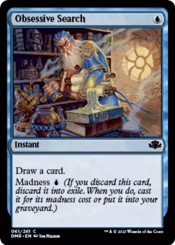 Obsessive Search (61), Dominaria Remastered — Magic card price