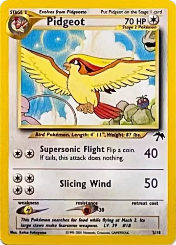 Pidgeot (02/18), Southern Islands — Pokémon card price