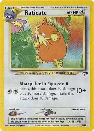 Raticate (06/18), Southern Islands — Pokémon card price