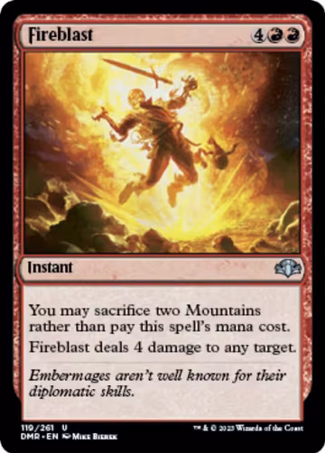 Fireblast (119), Dominaria Remastered — Magic card price