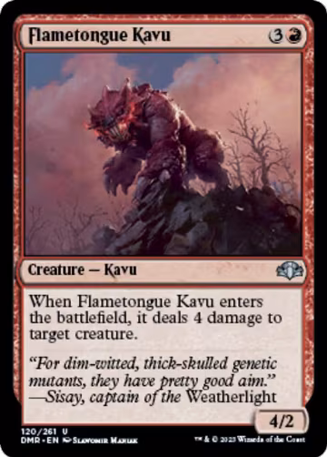 Flametongue Kavu (120), Dominaria Remastered — Magic card price