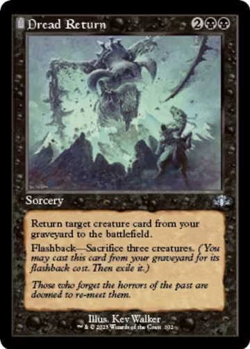 Dread Return (Retro Frame) (302), Dominaria Remastered — Magic card price