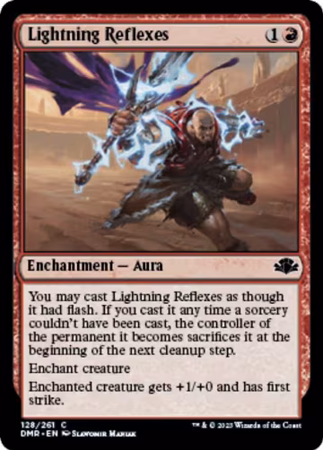 Lightning Reflexes (128), Dominaria Remastered — Magic card price