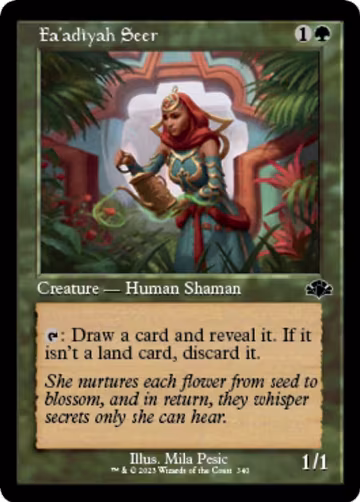 Fa'adiyah Seer (Retro Frame) (340), Dominaria Remastered — Magic card price