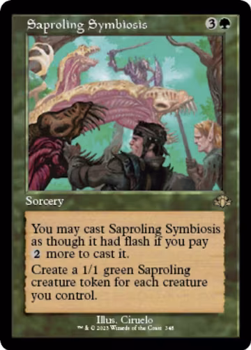 Saproling Symbiosis (Retro Frame) (348), Dominaria Remastered — Magic card price