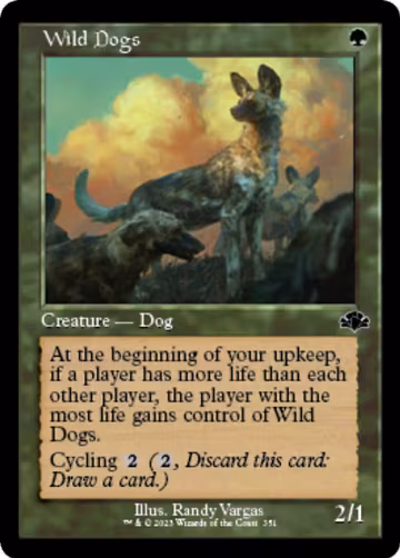 Wild Dogs (Retro Frame) (351), Dominaria Remastered — Magic card price