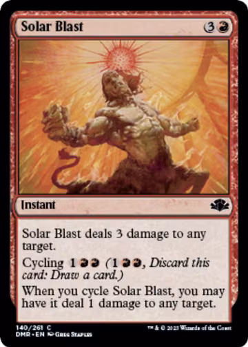 Solar Blast (140), Dominaria Remastered — Magic card price