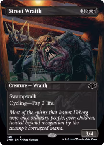 Street Wraith (Borderless) (429), Dominaria Remastered — Magic card price