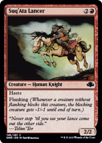 Suq'Ata Lancer (145), Dominaria Remastered — Magic card price