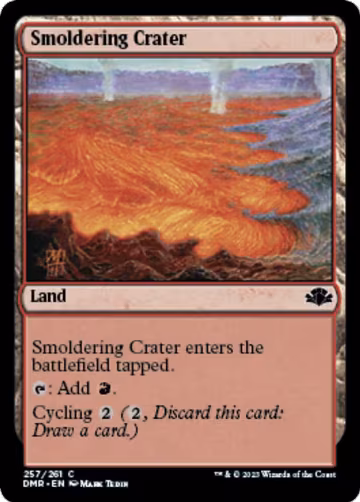 Smoldering Crater (257), Dominaria Remastered — Magic card price